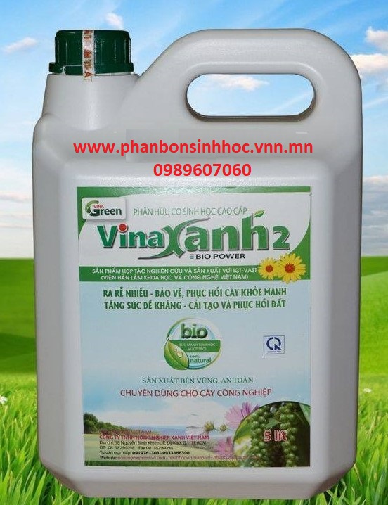 Vinaxanh 2 tưới gốc tặng 1 gói men vi sinh/gói thuốc trừ sâu sinh học